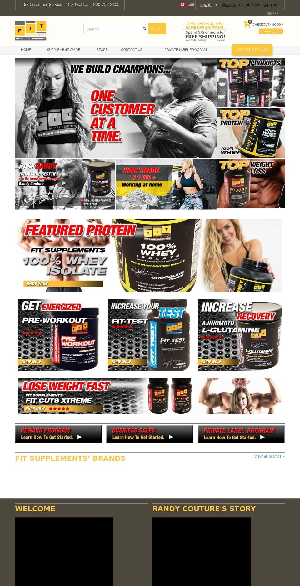 Copy of May 2016 Theme Revision Shopify theme site example fitandhealthysupps.com