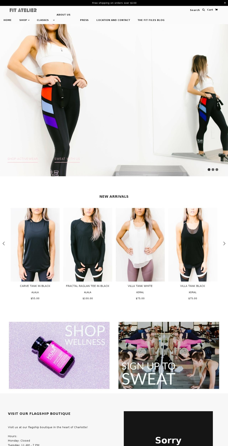 fitatelier.com shopify website screenshot