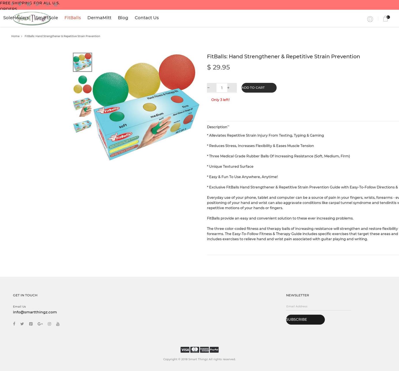 smartthingz Shopify theme site example fitballs.com