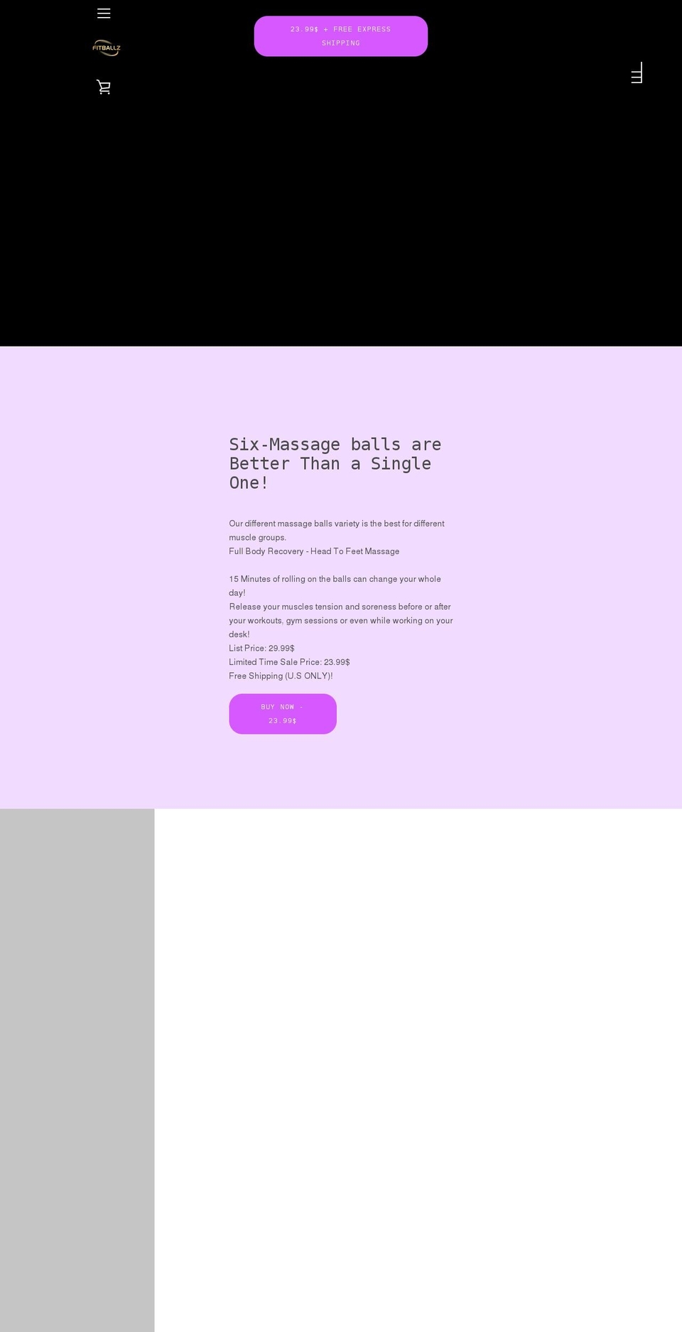 Narrative  Opt Shopify theme site example fitballz.com