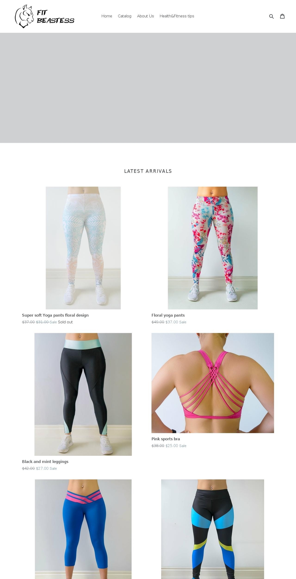 fitbeastess.com — Shopify storefront screenshot