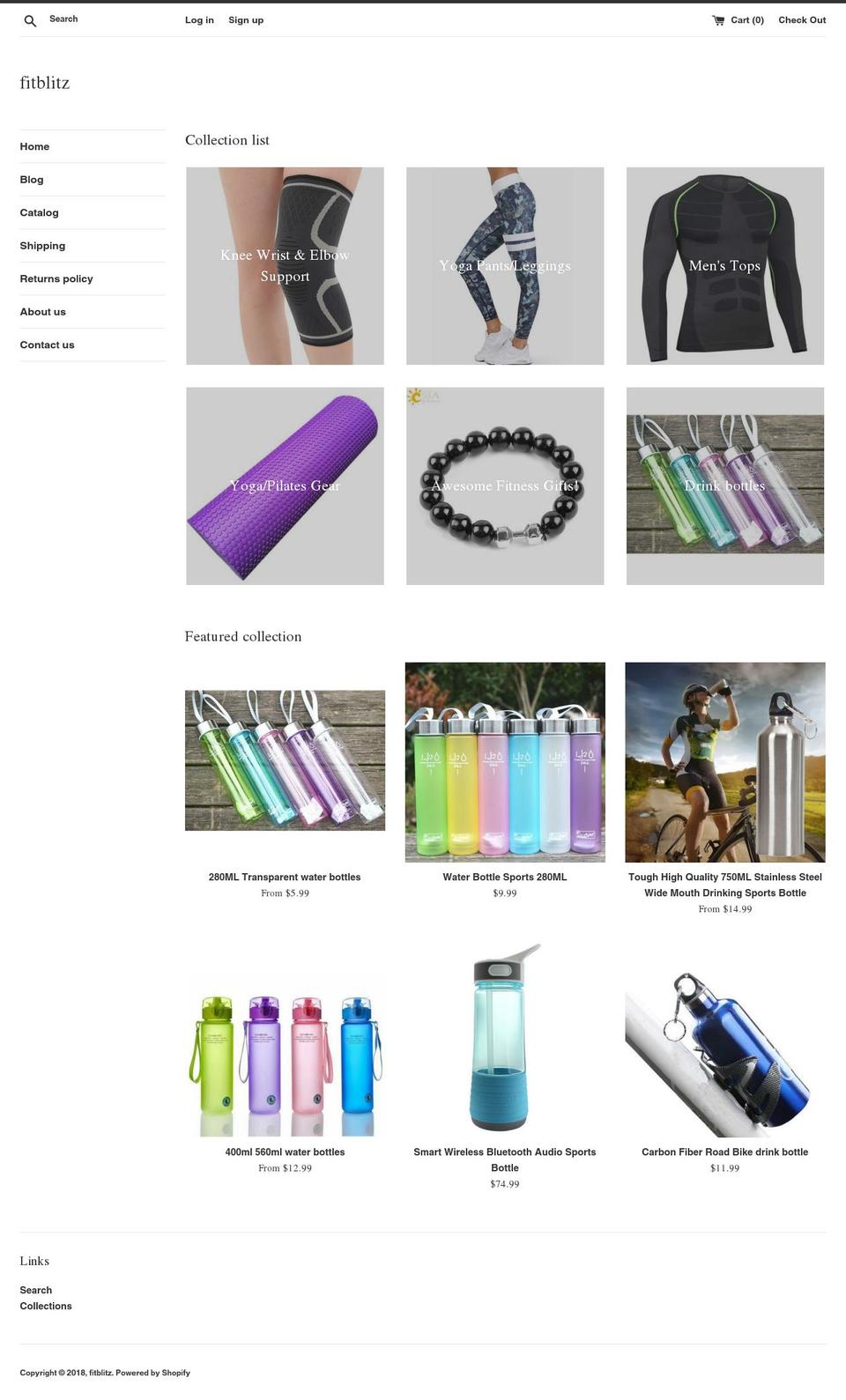 fitblitz.net shopify website screenshot