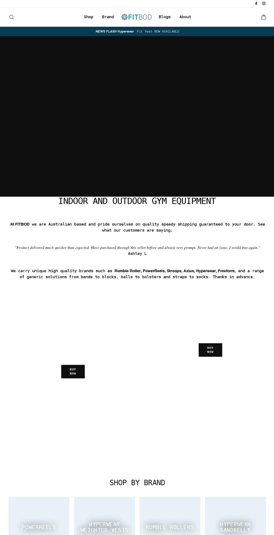 fitbodonline.com.au shopify website screenshot