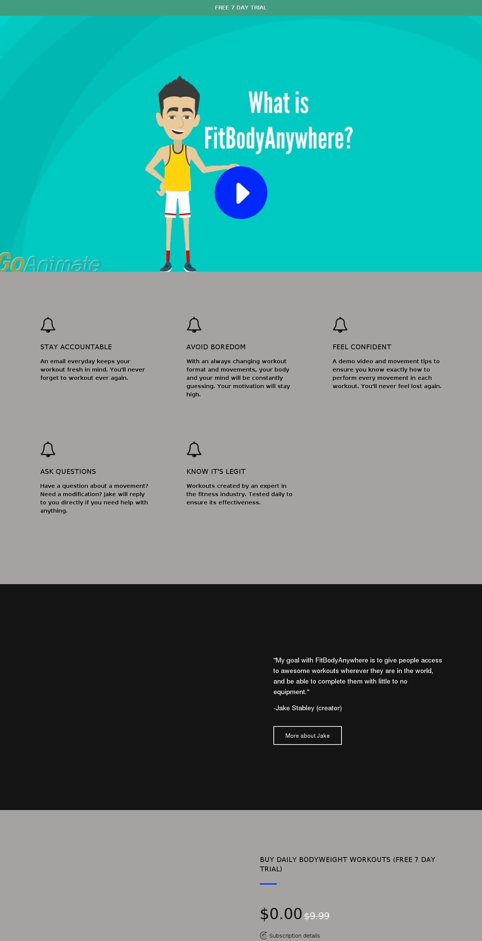 fitbodyanywhere.com — Shopify storefront screenshot