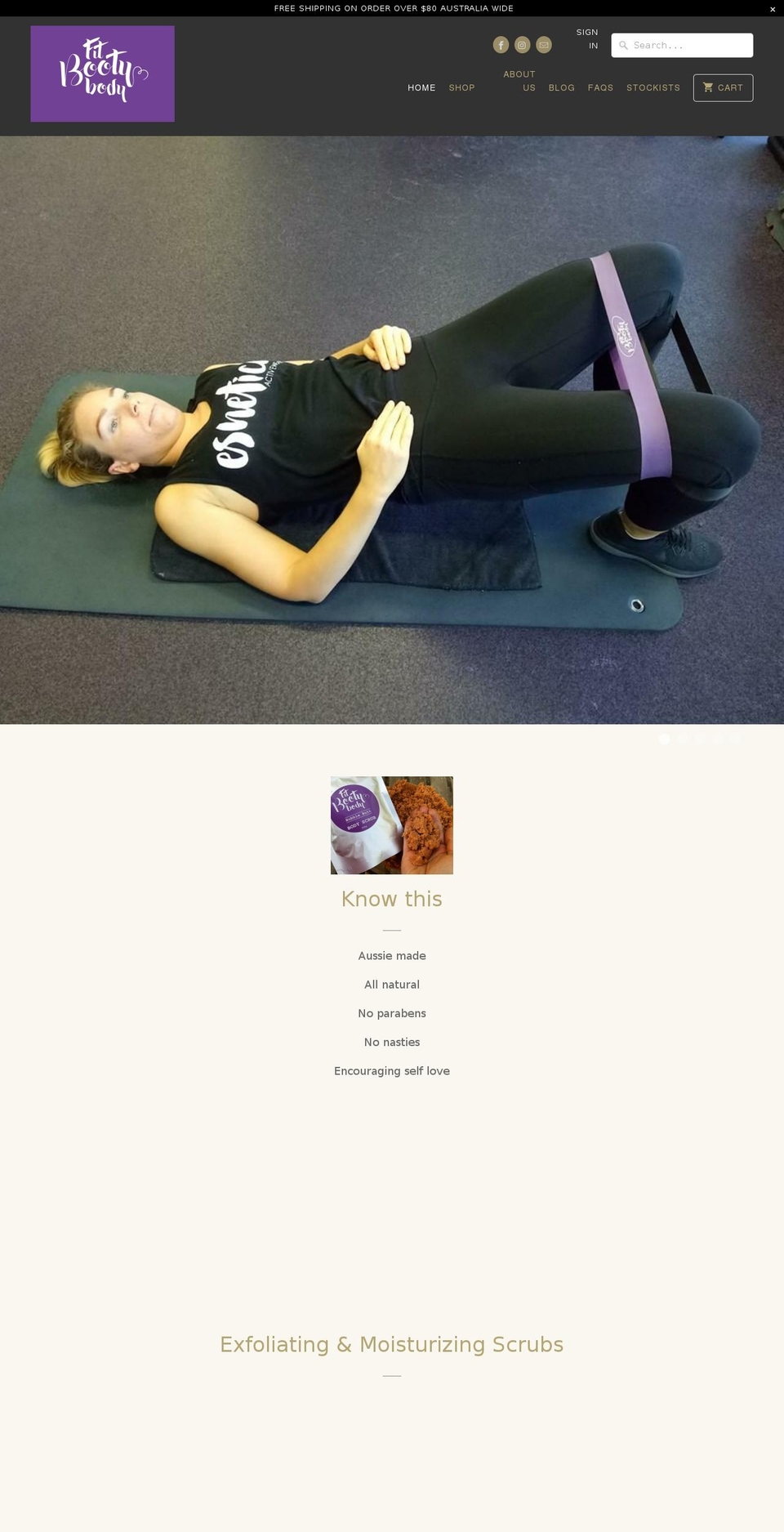 fitbootybody.com shopify website screenshot