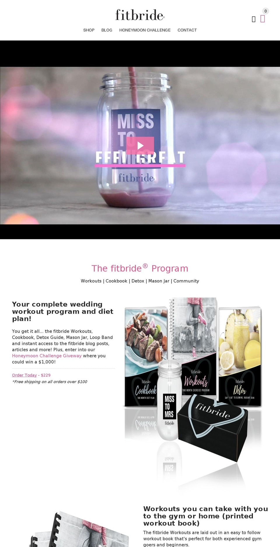 fitbride.com shopify website screenshot
