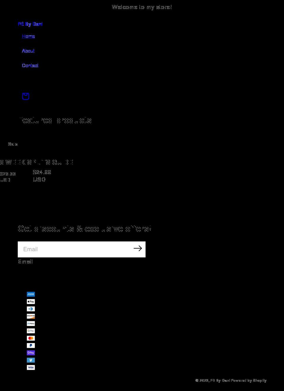 fitbydani.com shopify website screenshot