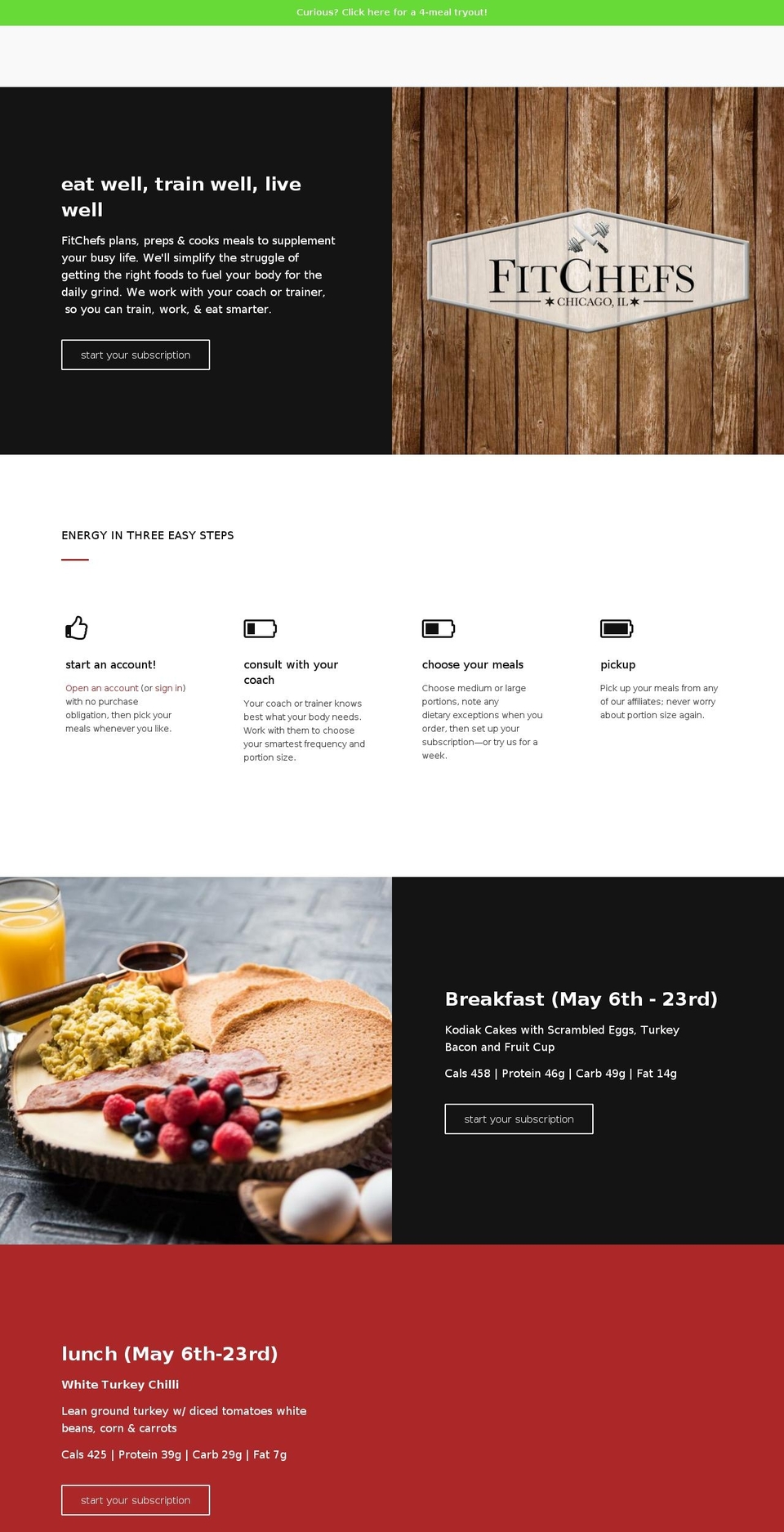 fitchefschicago.com — Shopify storefront screenshot