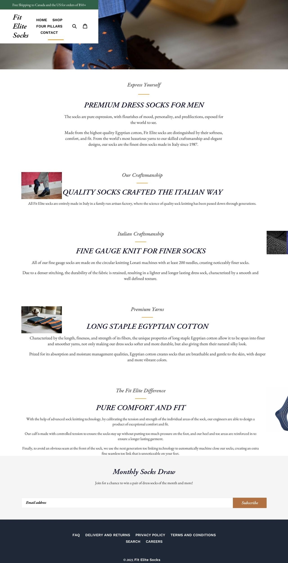 fitelitesocks.com — Shopify storefront screenshot
