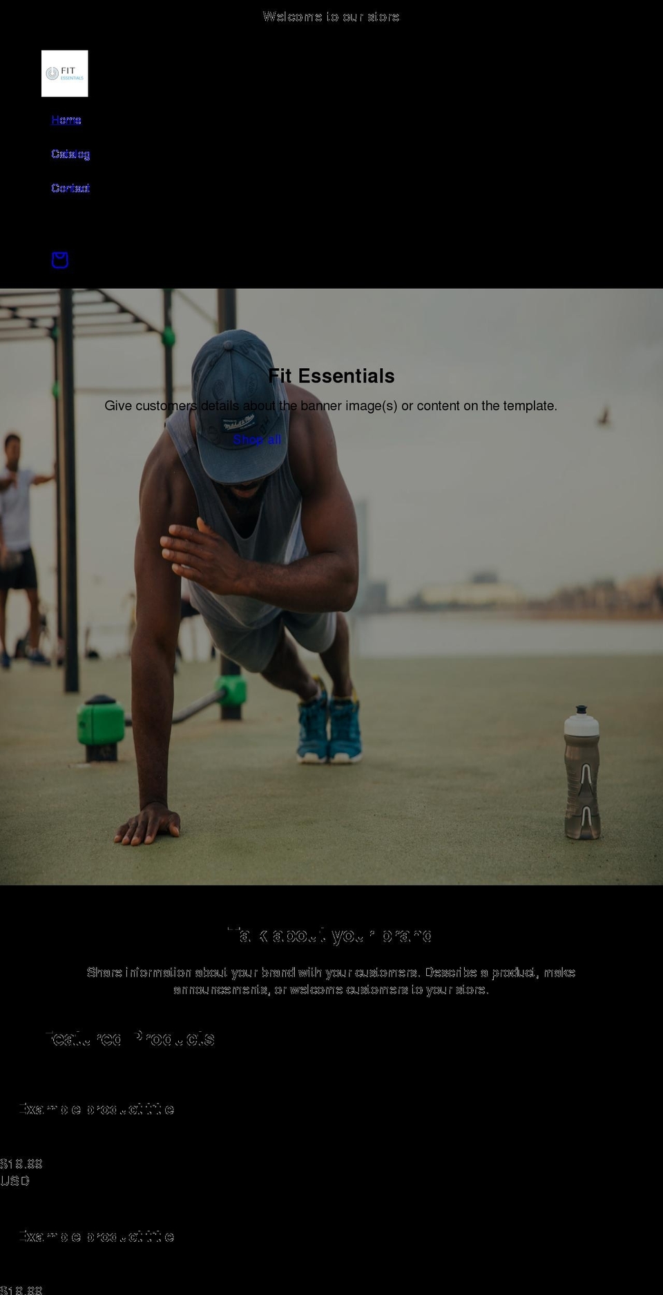 fitessentials.shop shopify website screenshot