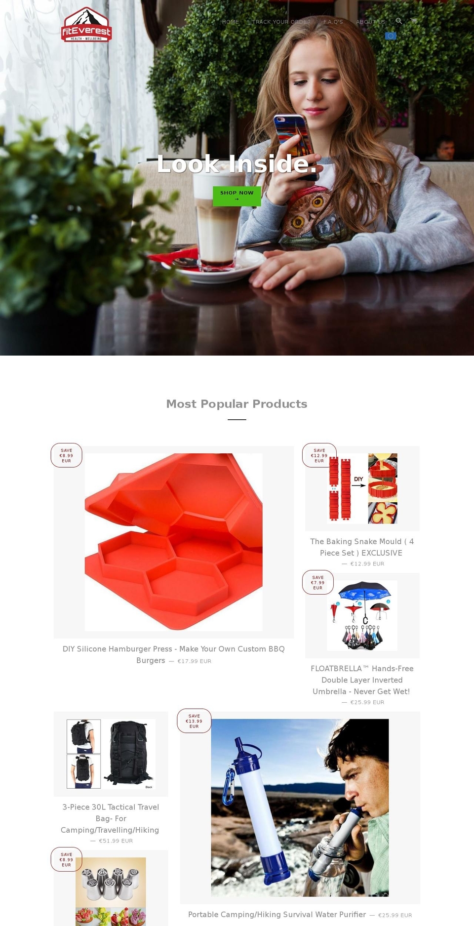 fiteverest.com shopify website screenshot