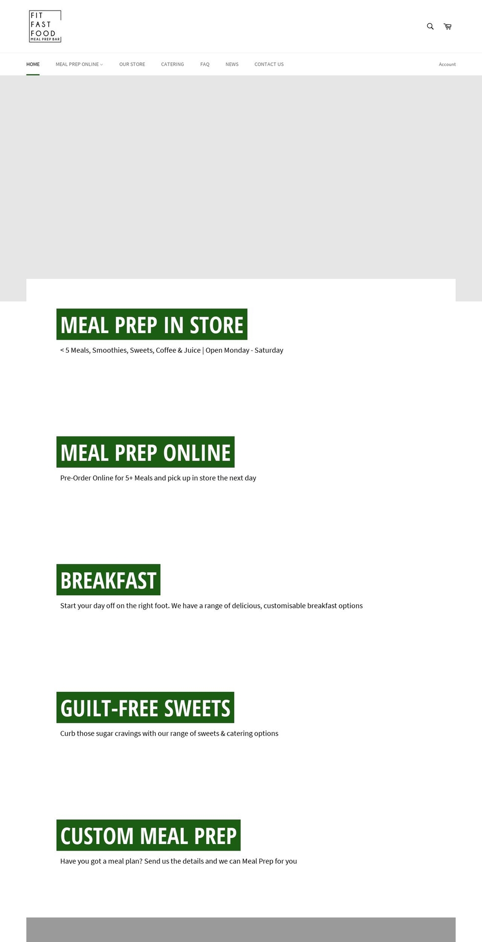 fitfastfood.com.au shopify website screenshot