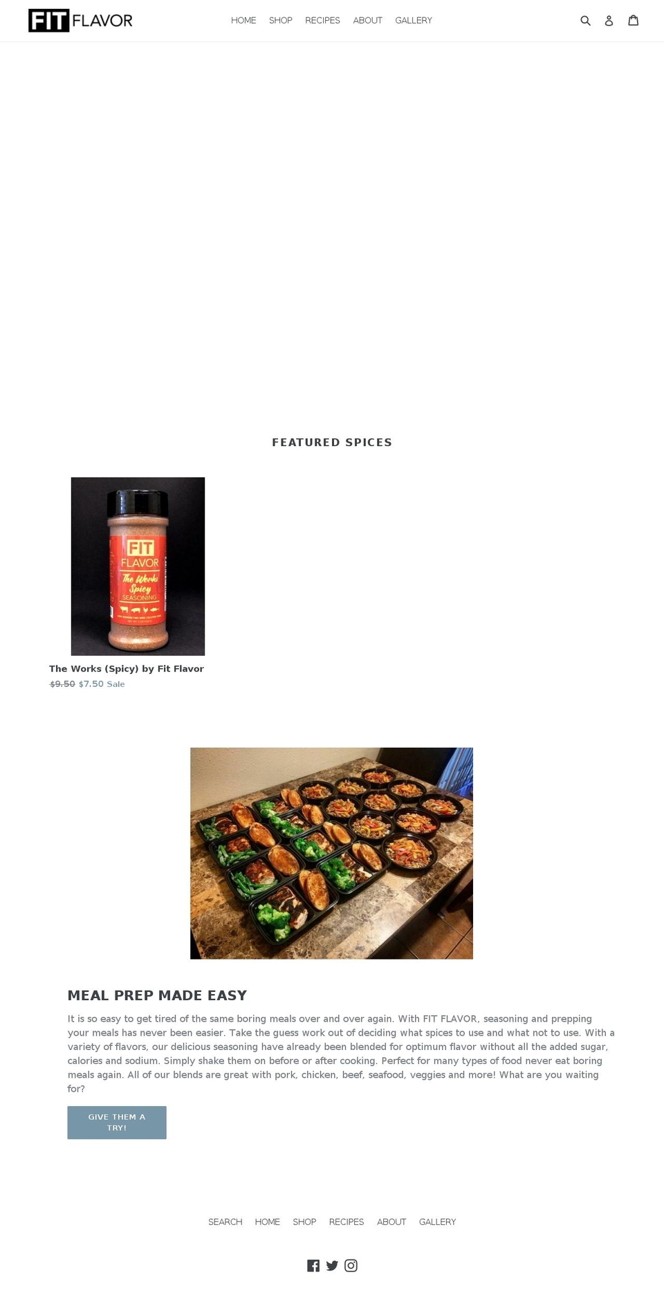 fitflavorspices.com — Shopify storefront screenshot