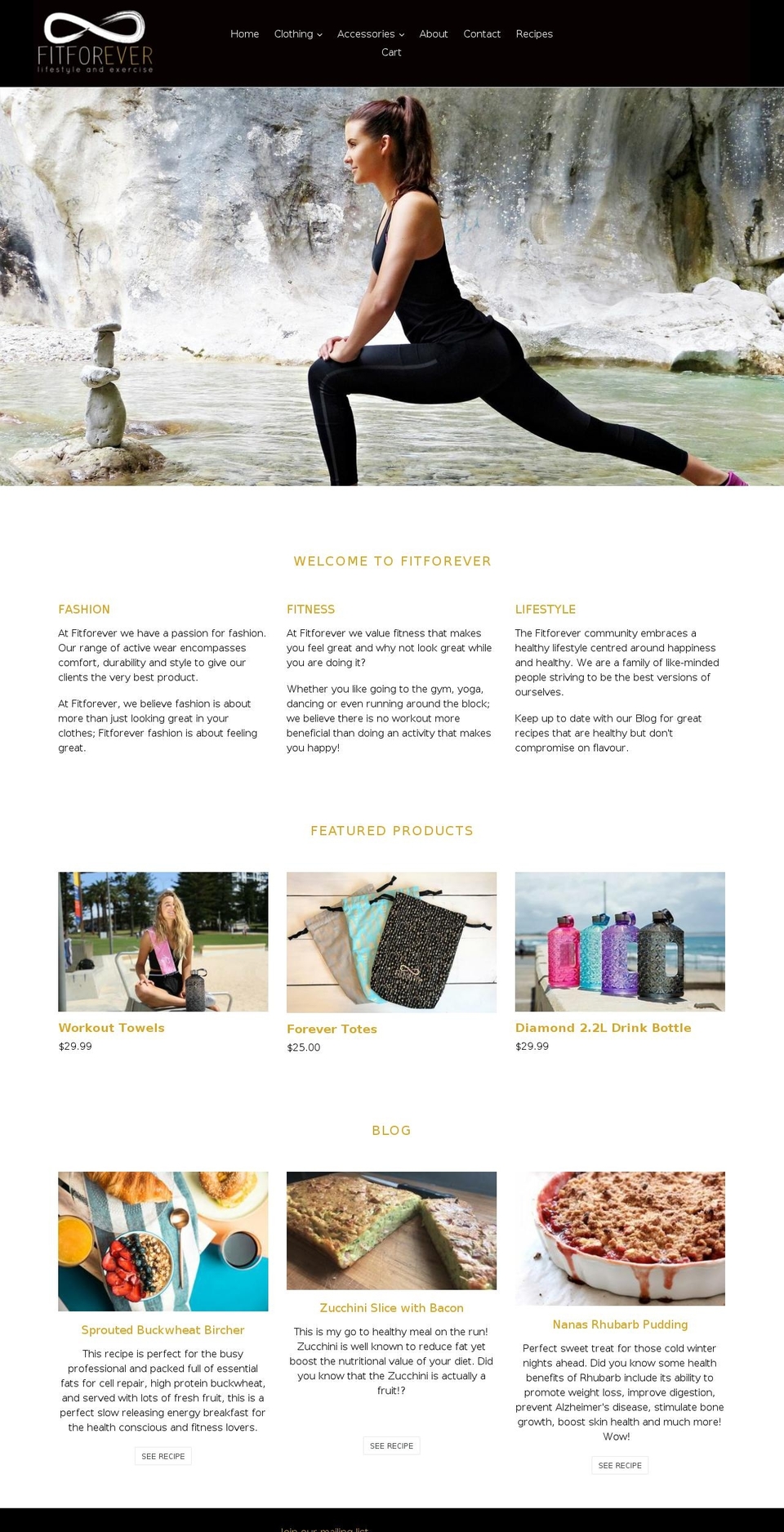 fitforever.co.nz shopify website screenshot