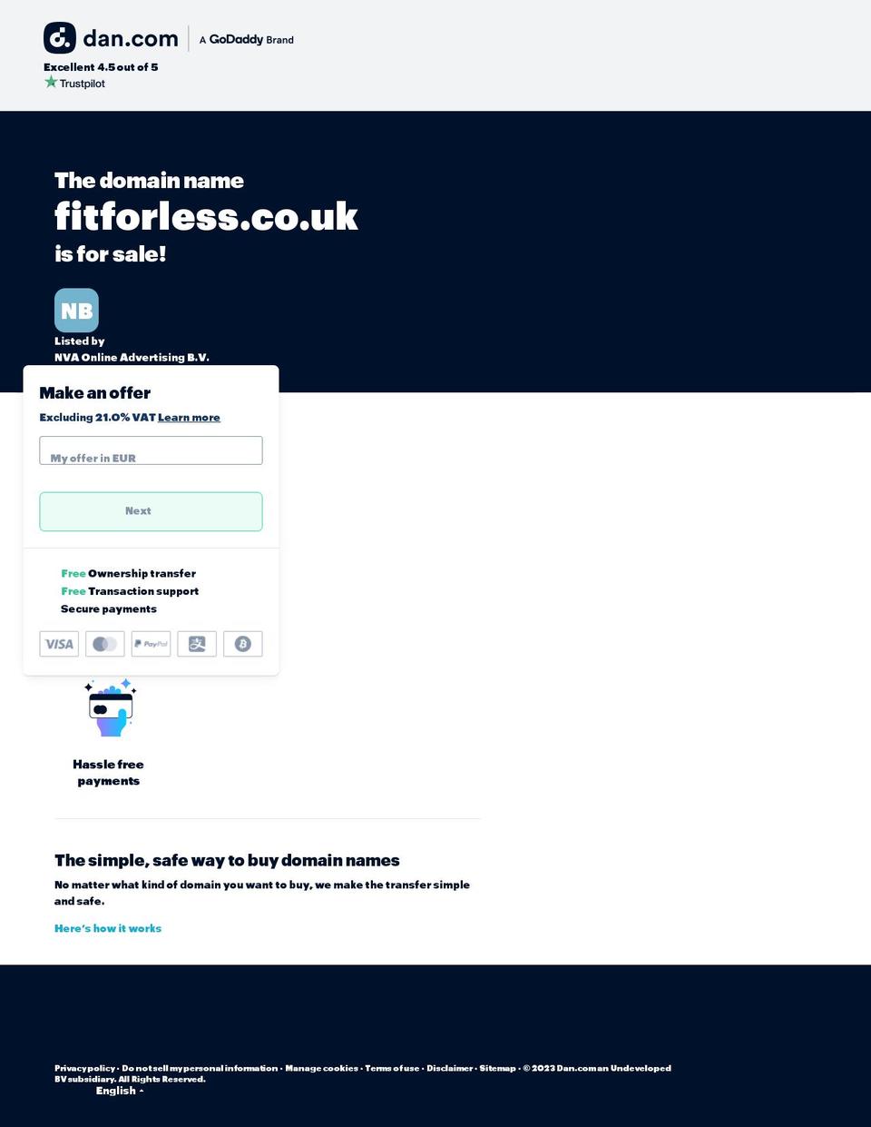 fitforless.co.uk shopify website screenshot