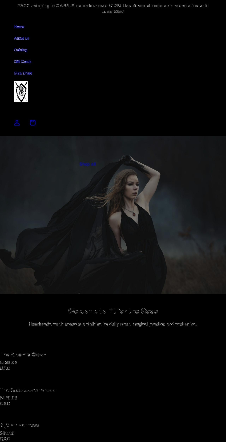 fitforthegods.com shopify website screenshot