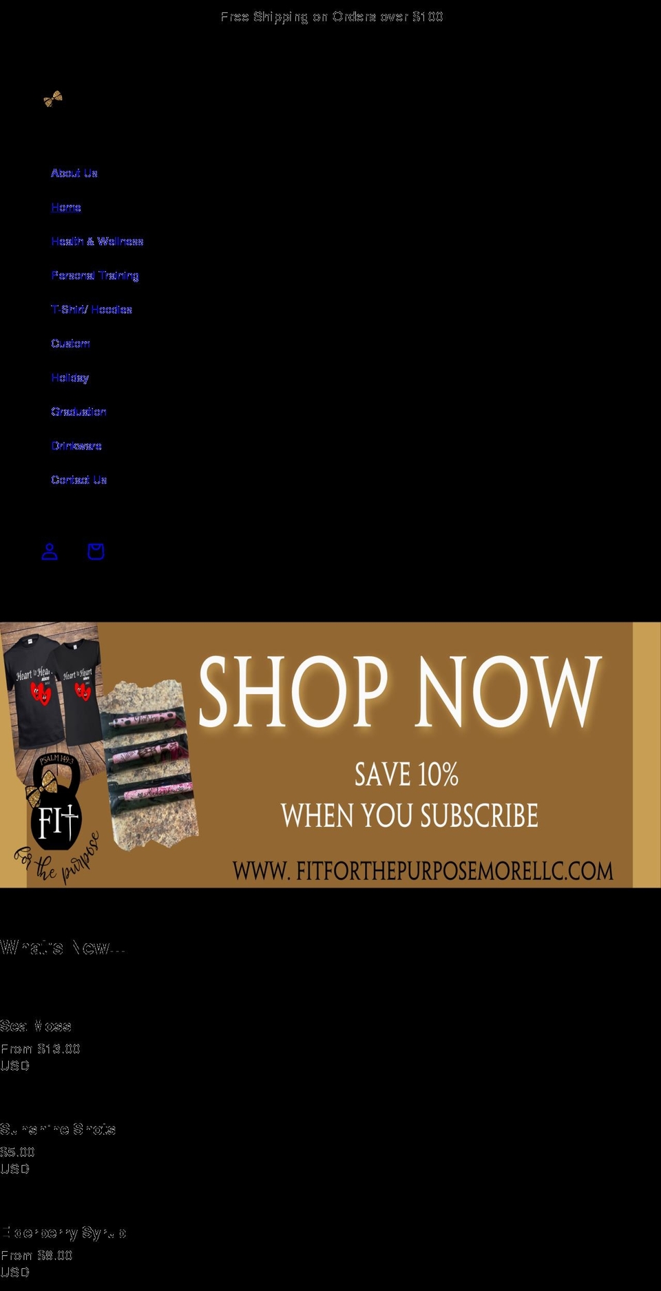 fitforthepurposemorellc.com shopify website screenshot