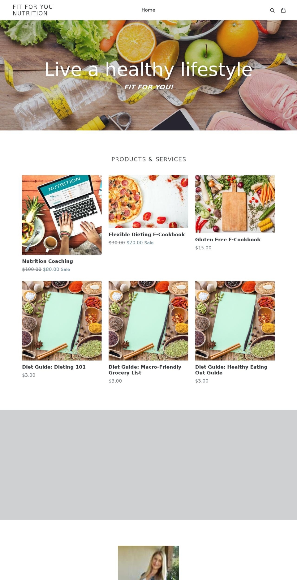 fitforyounutrition.com — Shopify storefront screenshot