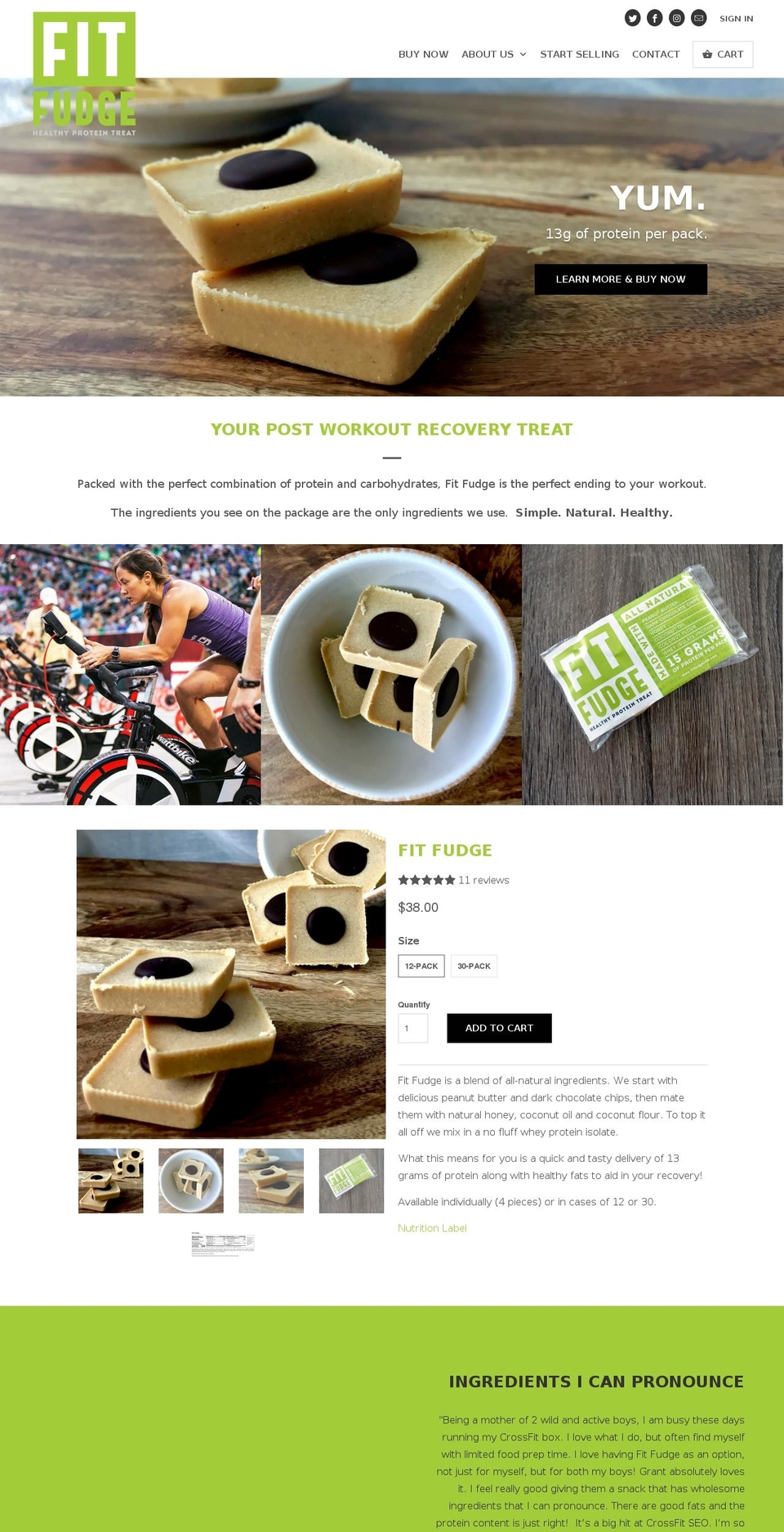 fitfudgeusa.com — Shopify storefront screenshot