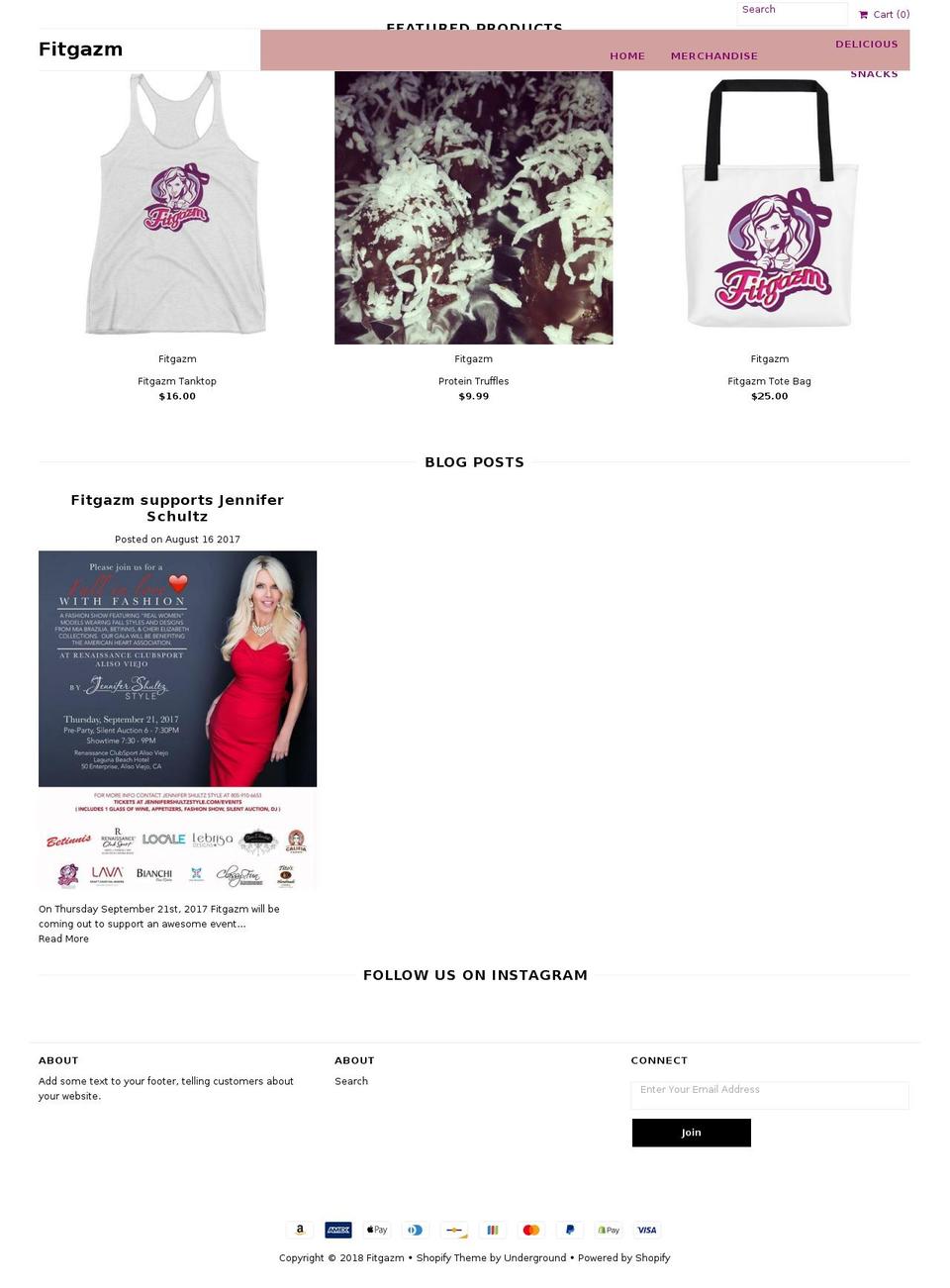 fitgazm.com — Shopify storefront screenshot