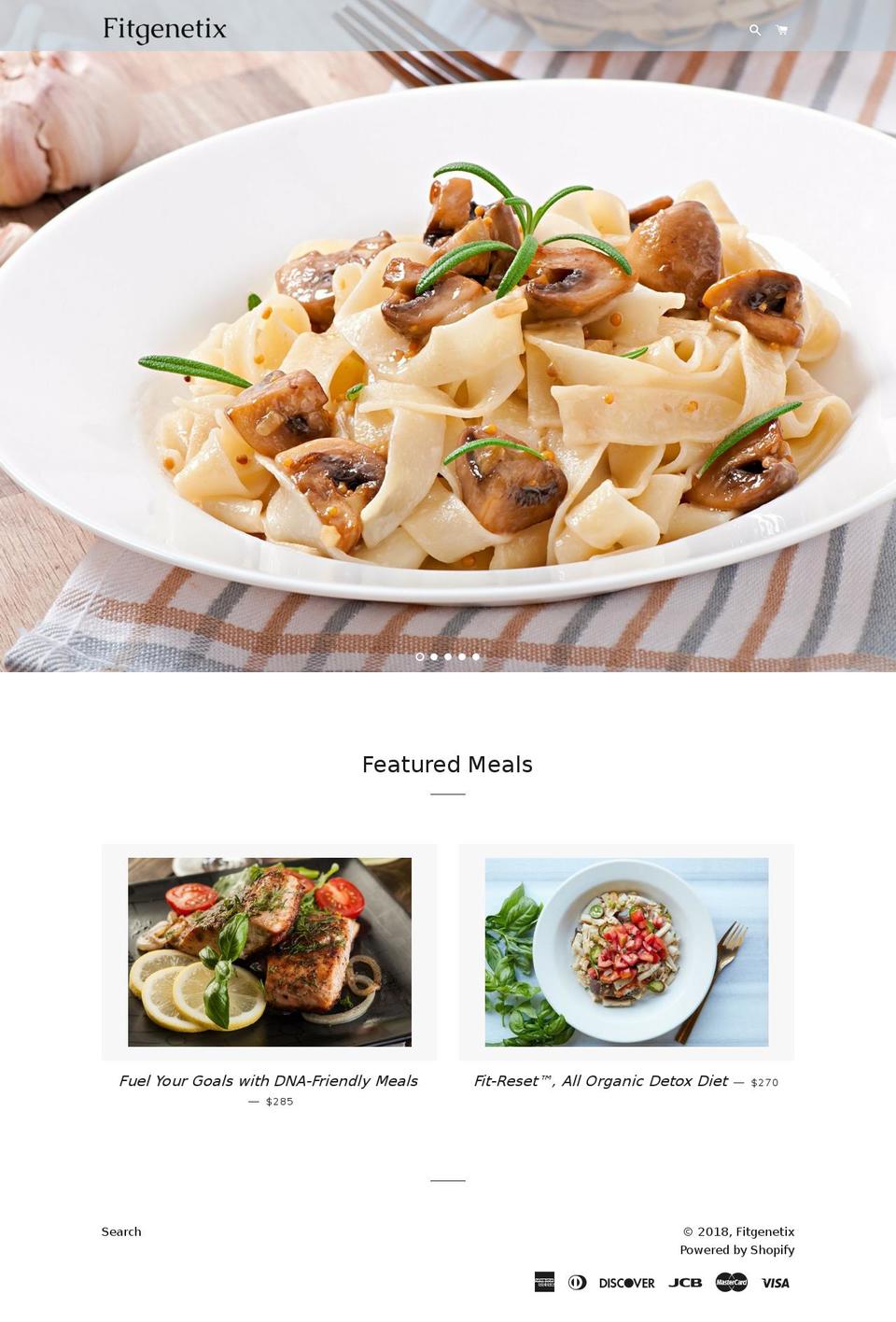 fitgenetixstore.com — Shopify storefront screenshot