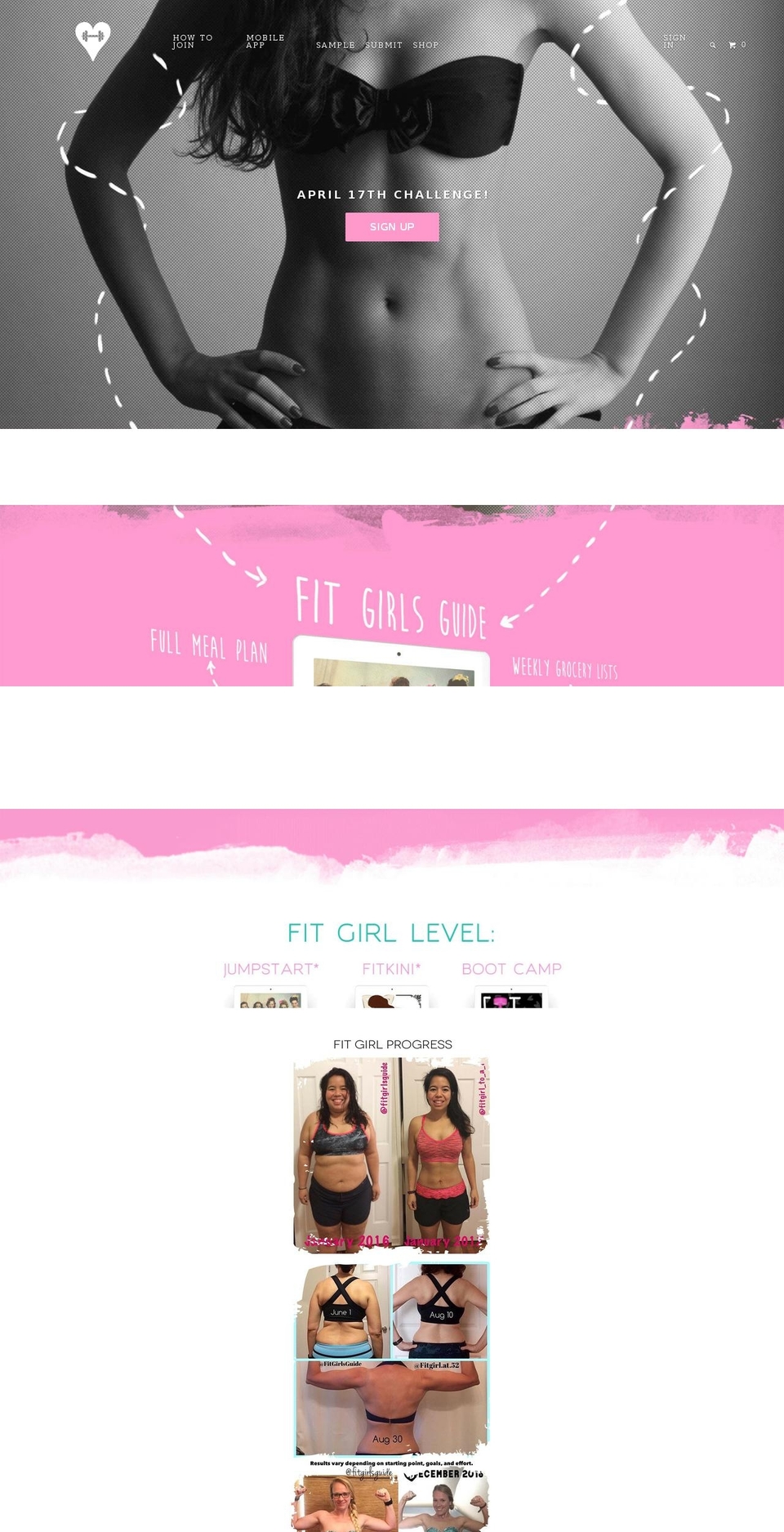 Production - Parallax Baseline 10\/08\/15 Shopify theme site example fitgirlguide.net