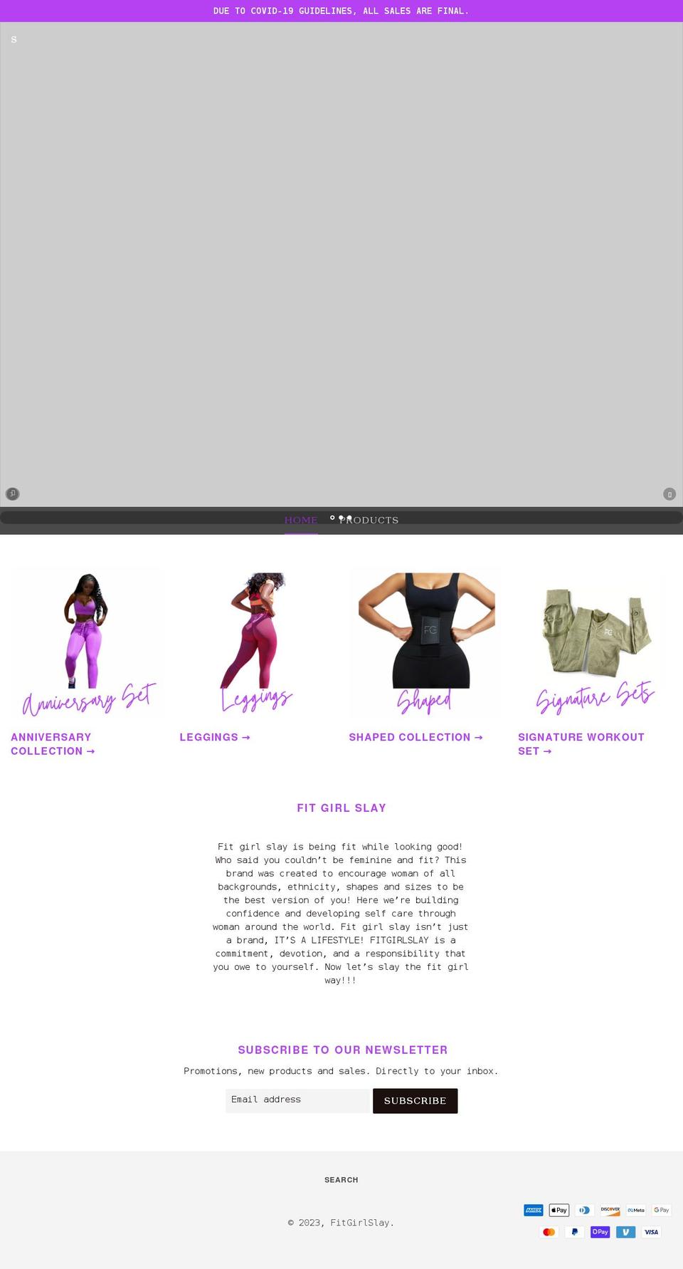 fitgirlslay.com shopify website screenshot