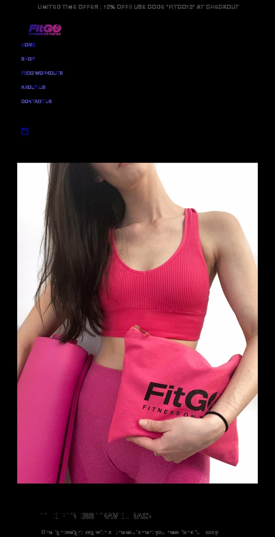 fitgobag.com shopify website screenshot