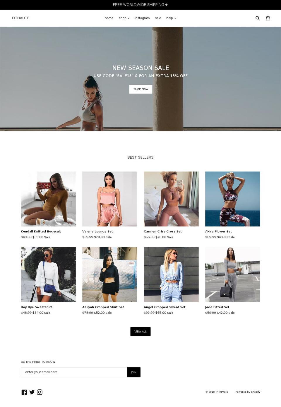 fithaute.com — Shopify storefront screenshot