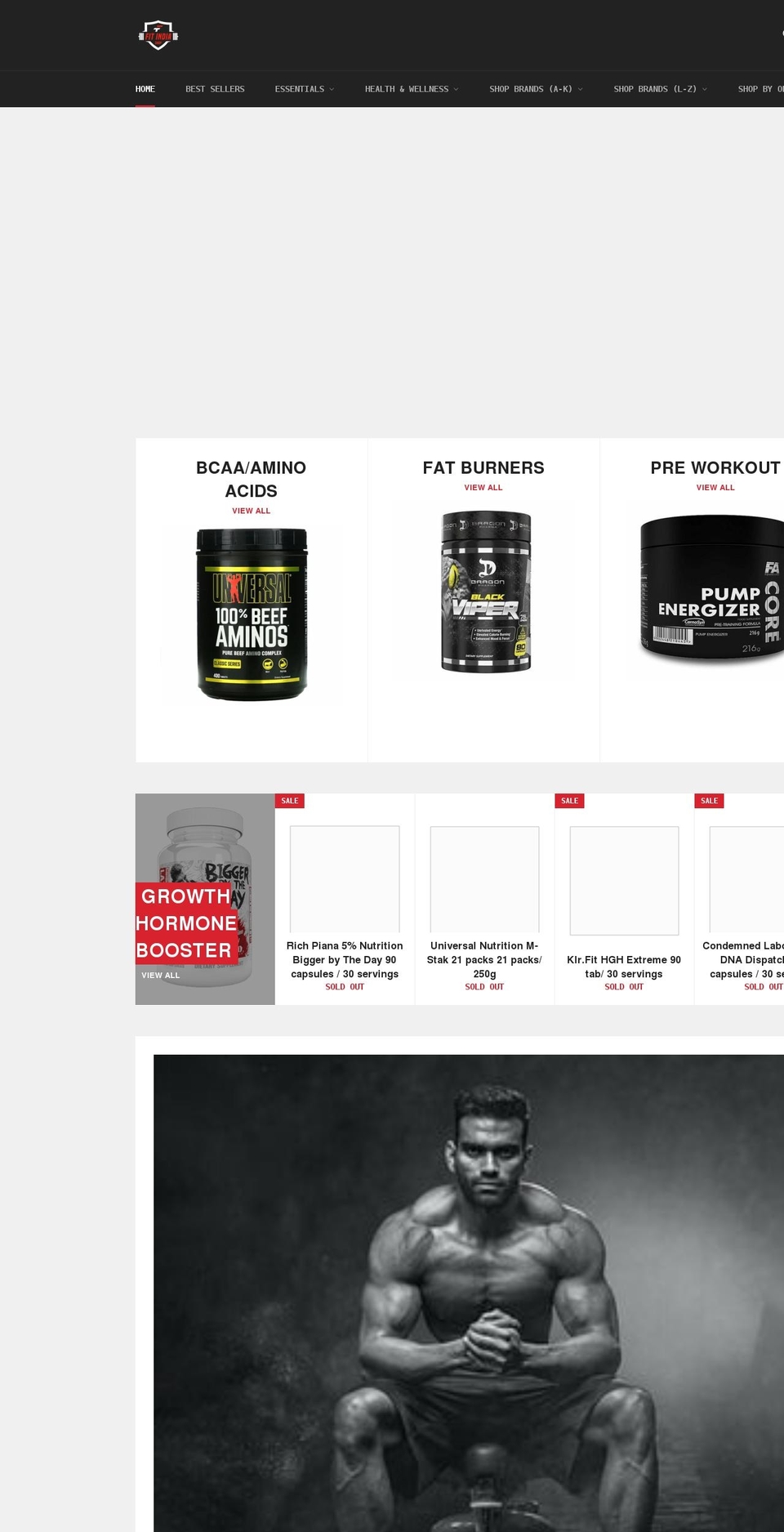 fitindiashop.com shopify website screenshot