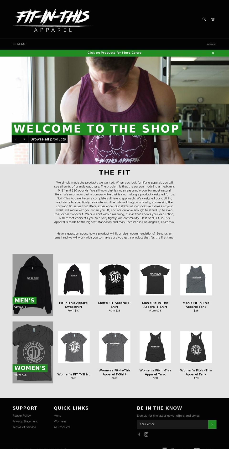 fitinthisapparel.com shopify website screenshot
