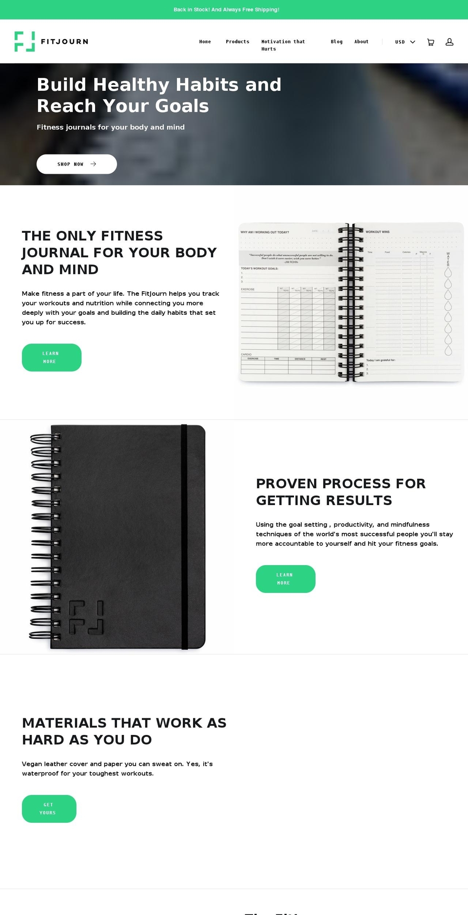 fitjourn.com — Shopify storefront screenshot