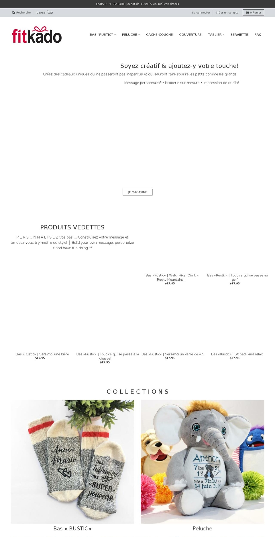 fitkado.com — Shopify storefront screenshot