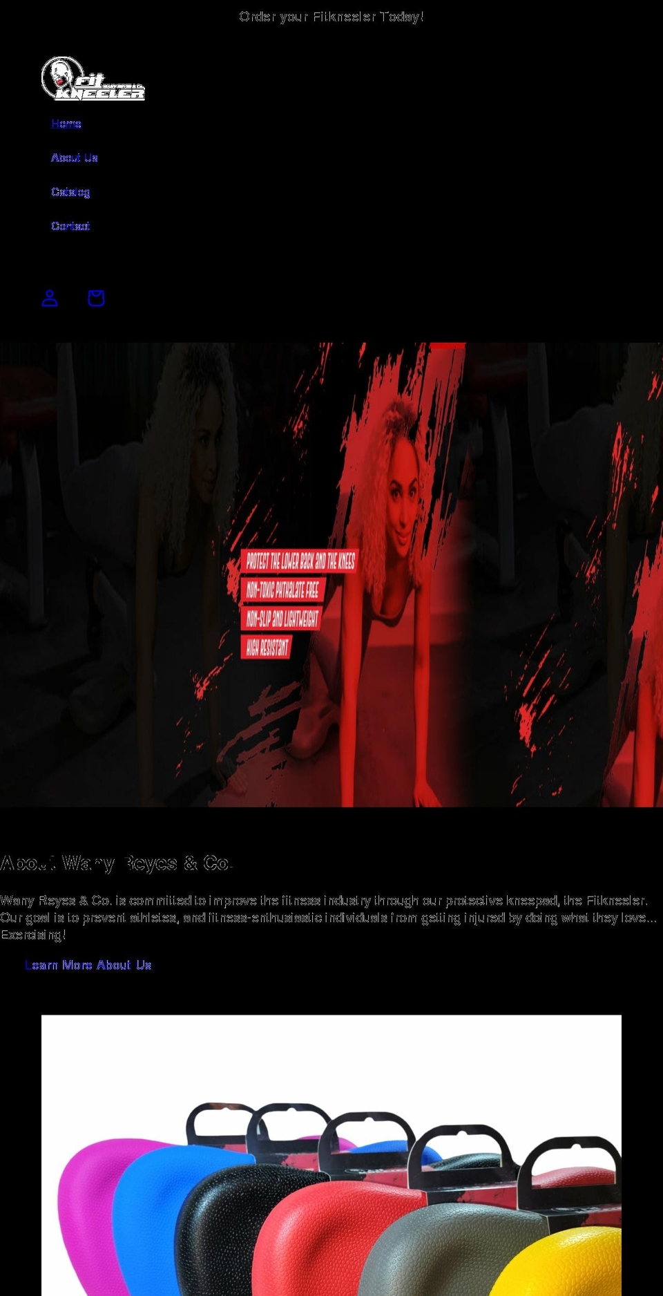 fitkneeler.com shopify website screenshot