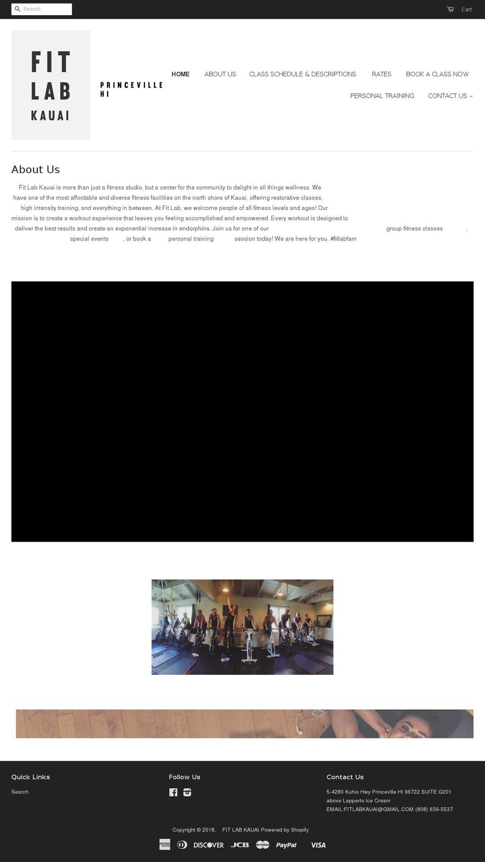 fitlabkauai.com shopify website screenshot