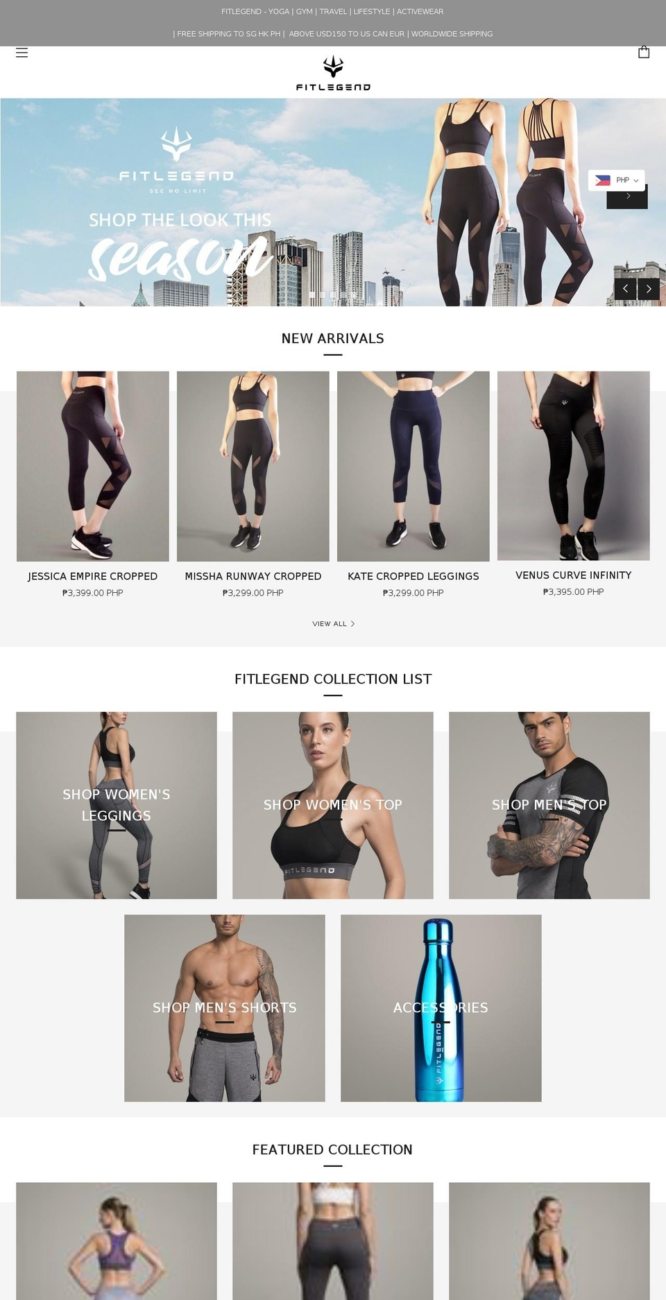 fitlegend.online shopify website screenshot