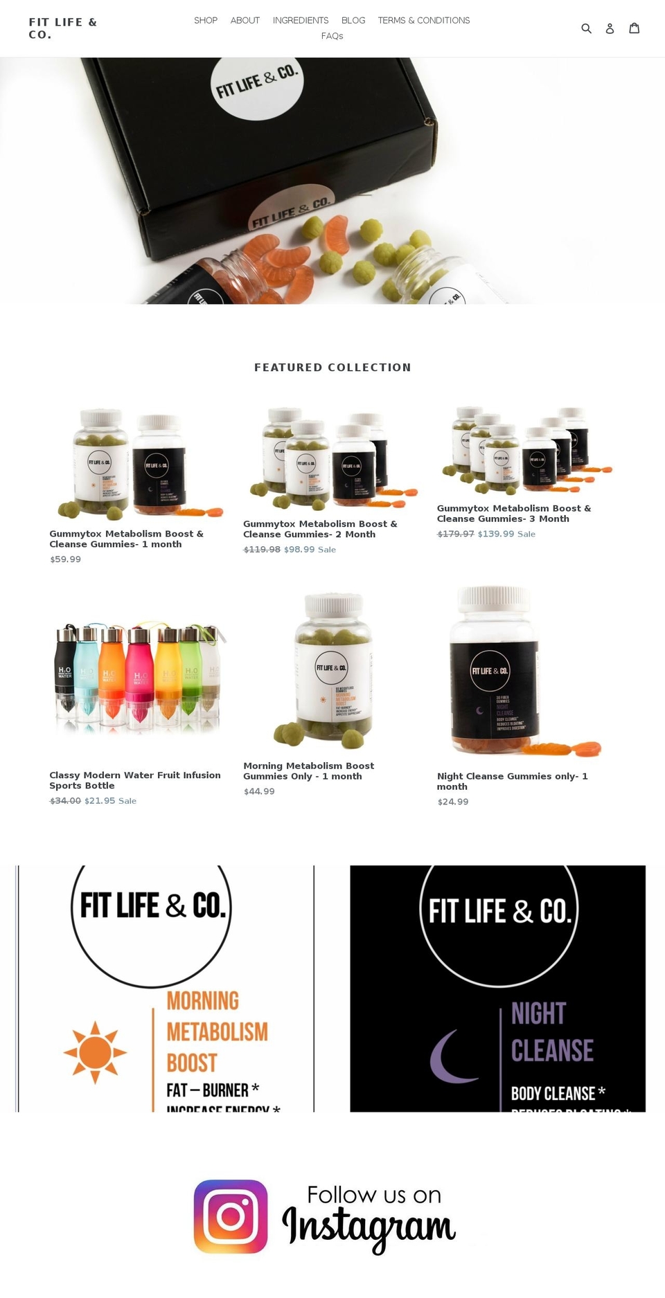 fitlifeandco.com — Shopify storefront screenshot