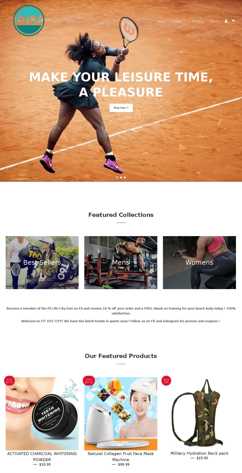 fitlifecity.com — Shopify storefront screenshot