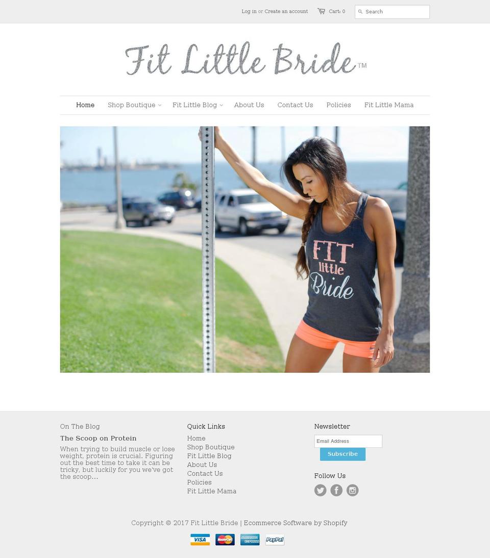 fitlittlebride.com shopify website screenshot