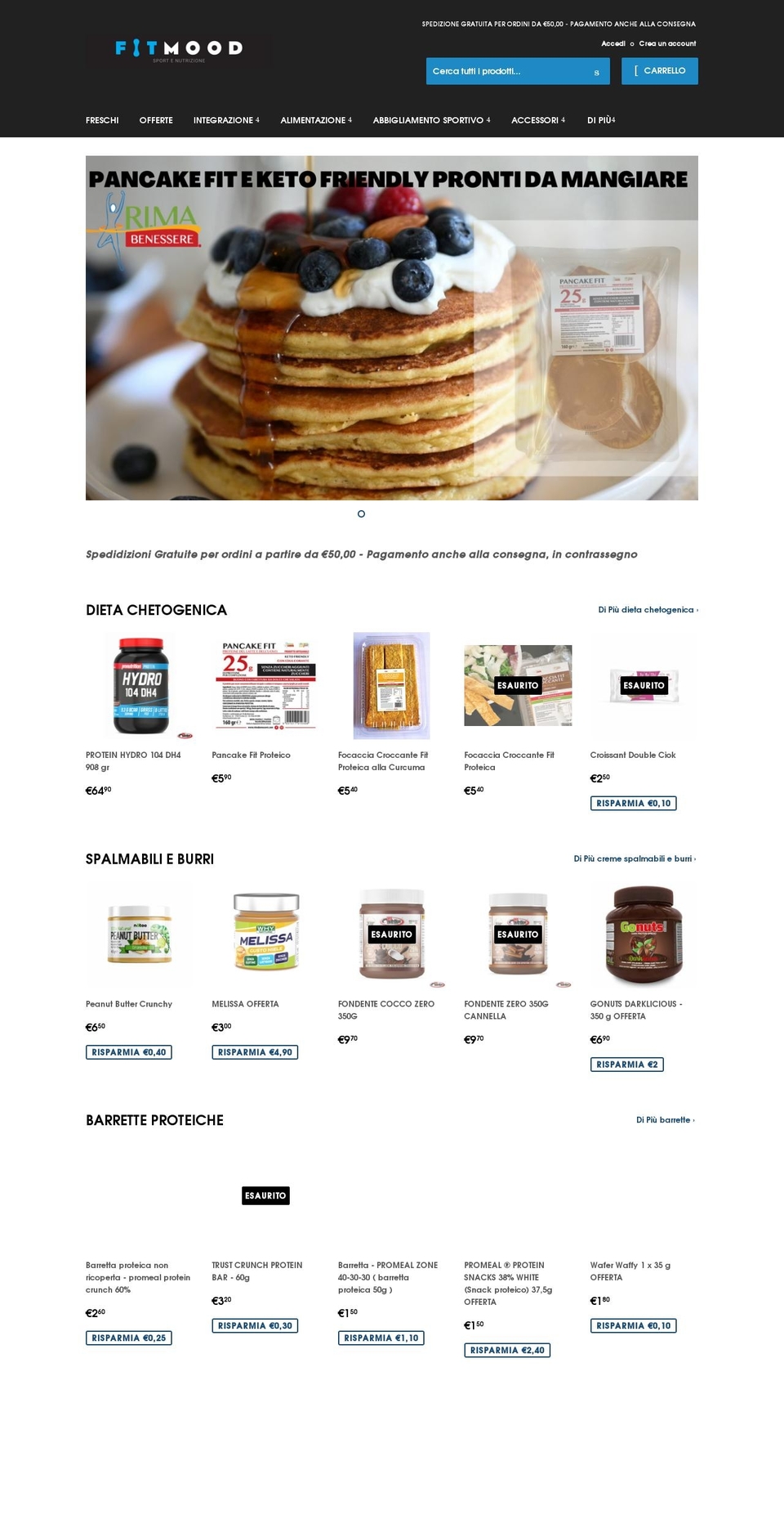 fitmood.it shopify website screenshot