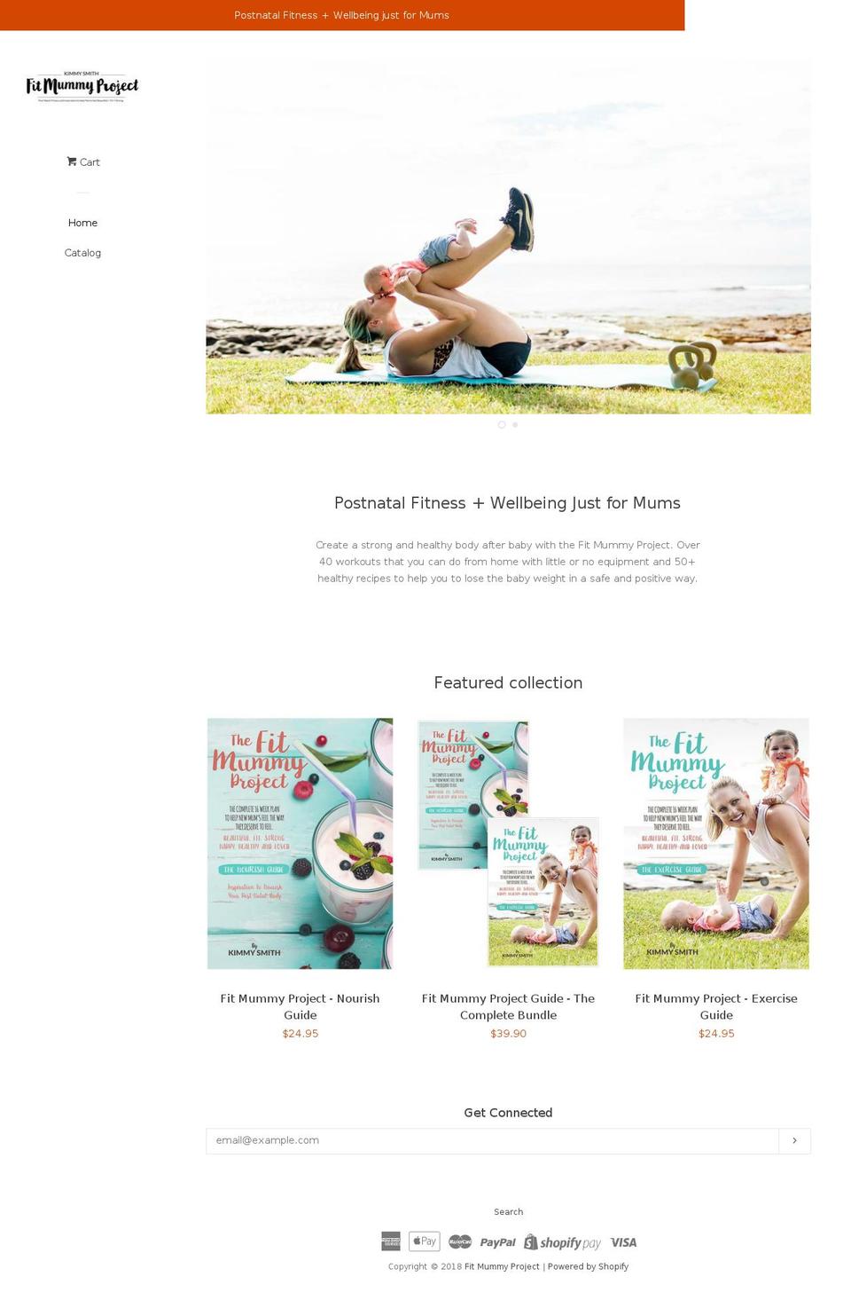 fitmummyproject.com — Shopify storefront screenshot