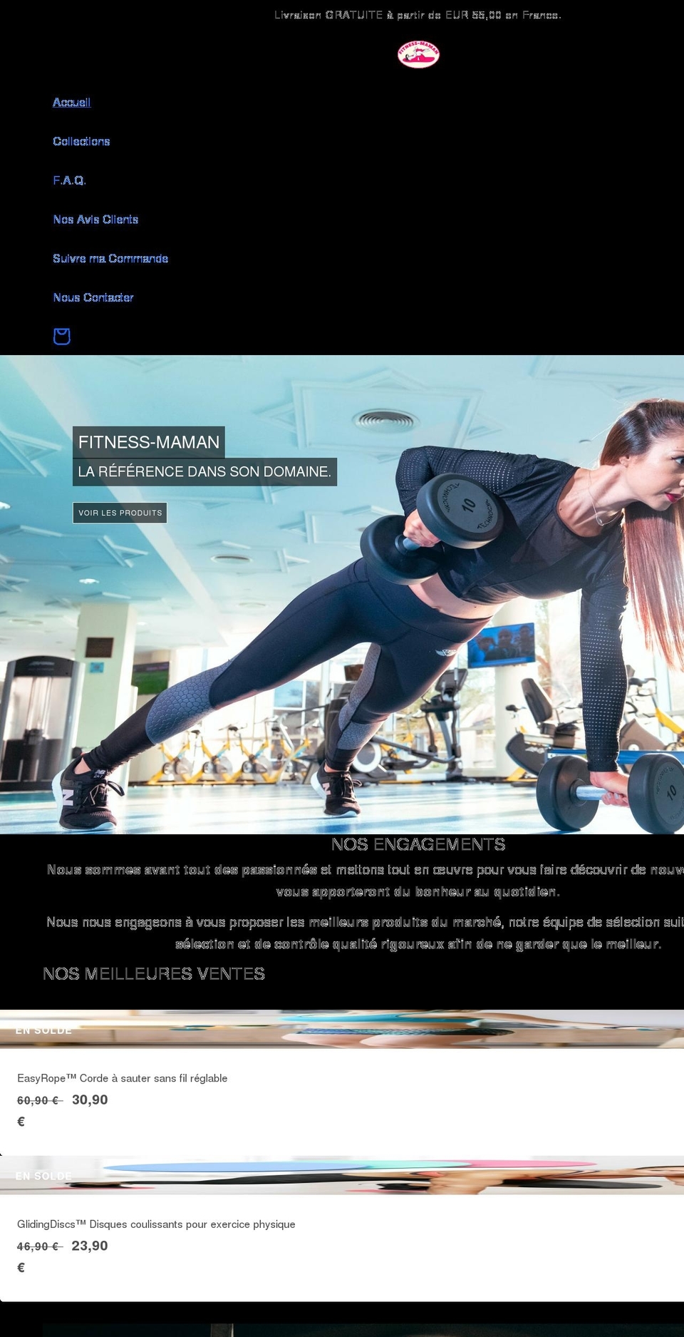 Enfin libre v Shopify theme site example fitness-maman.com