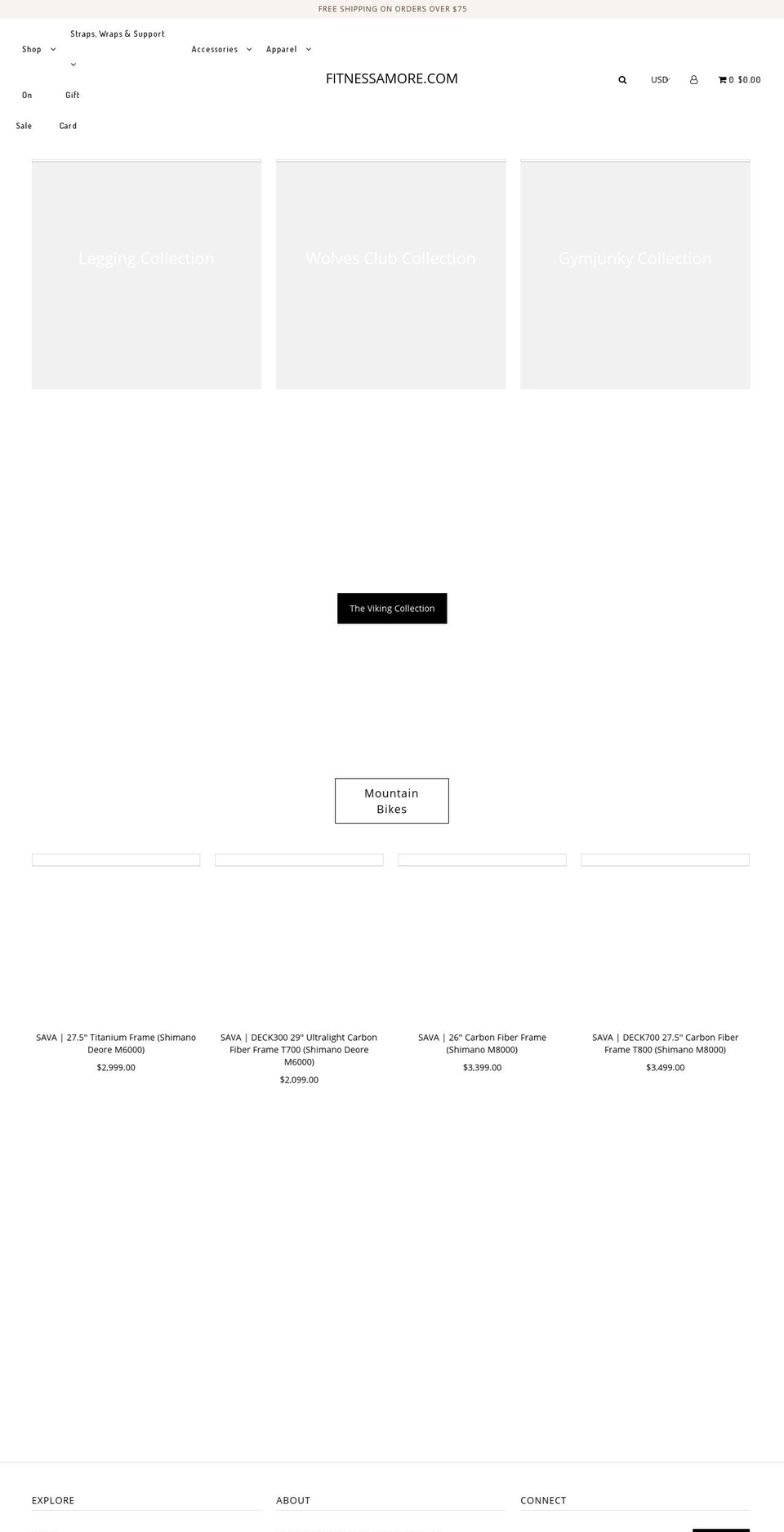 fitnessamore.com — Shopify storefront screenshot