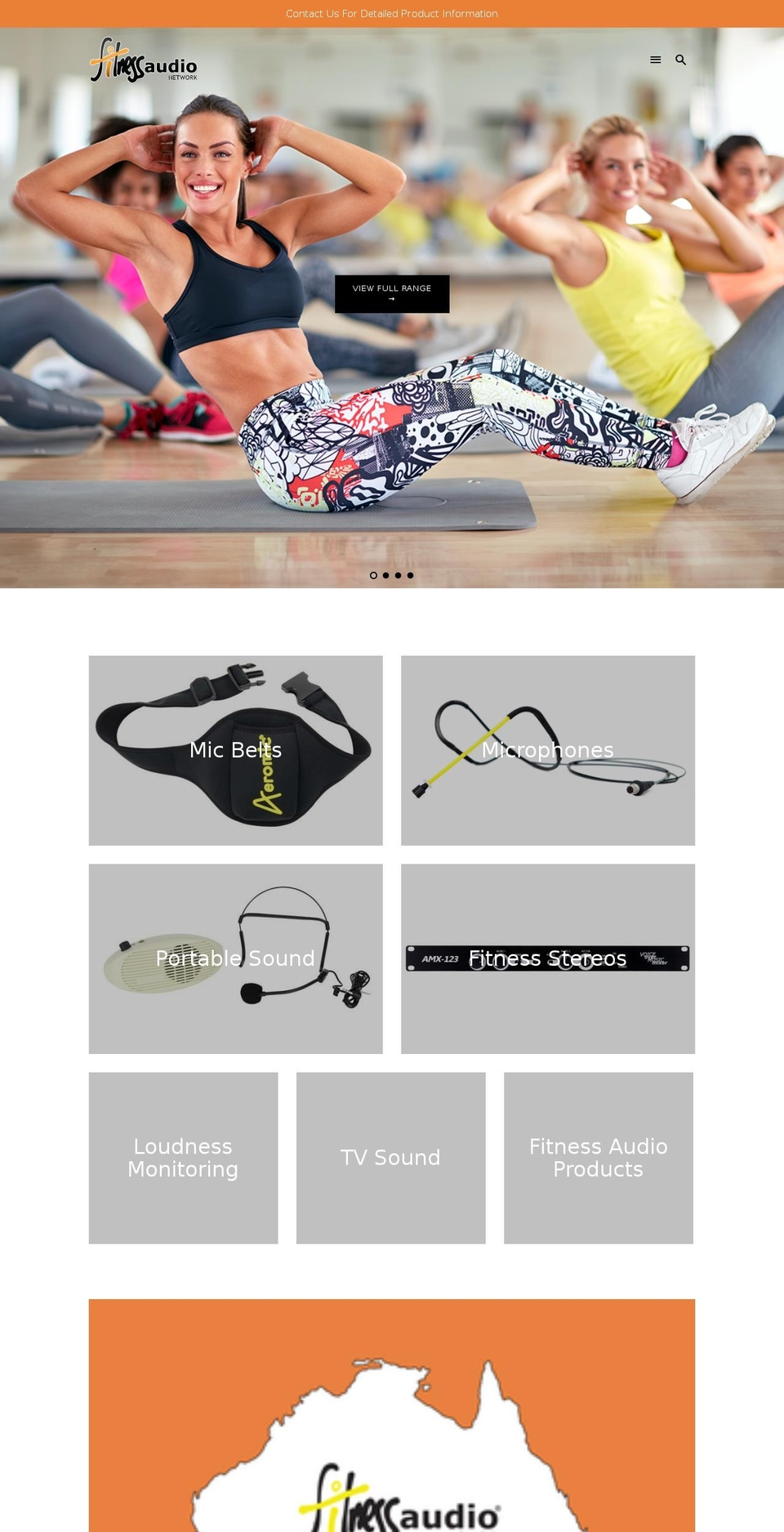 fitnessaudio.co shopify website screenshot