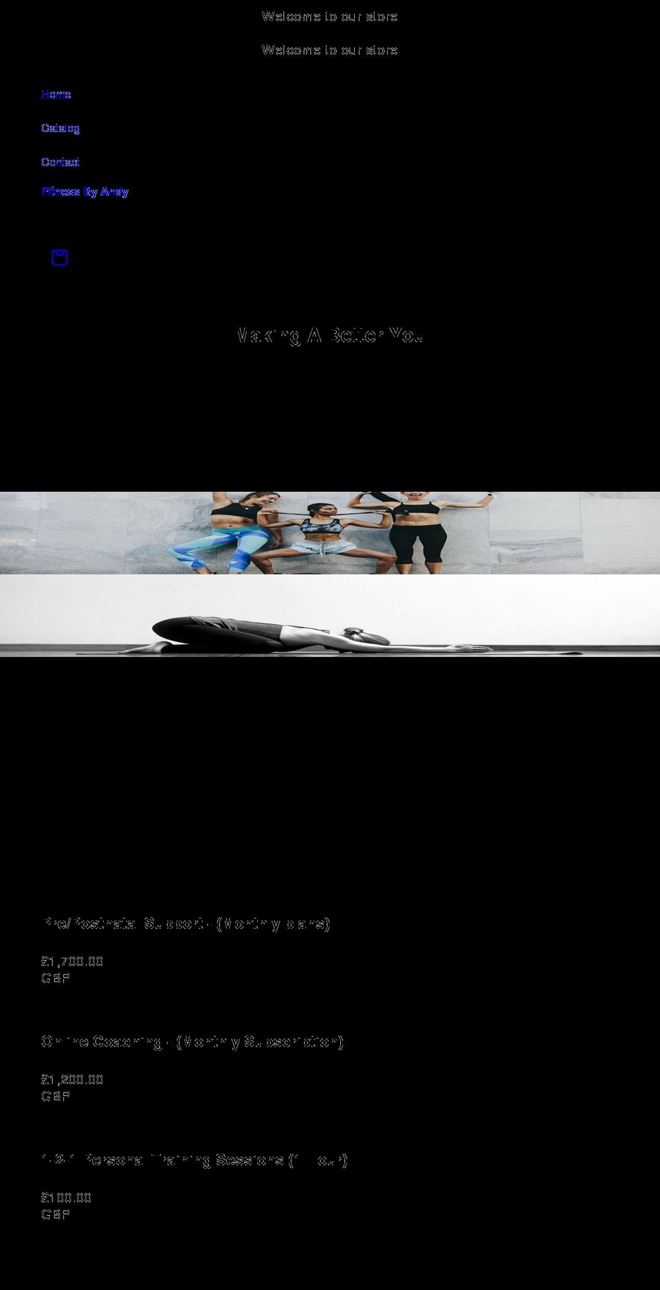 fitnessbyandy.com shopify website screenshot