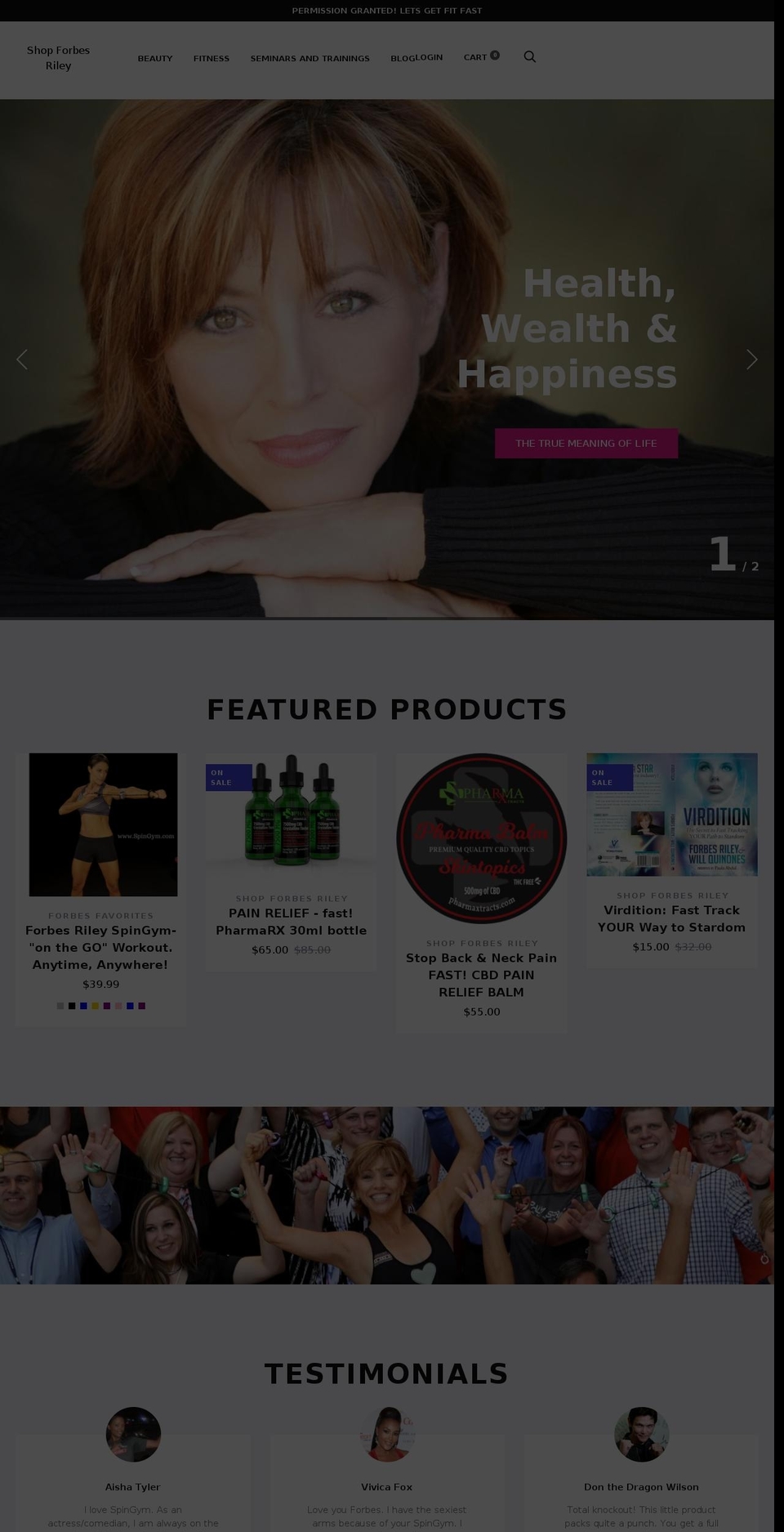 fitnessbyforbes.com shopify website screenshot