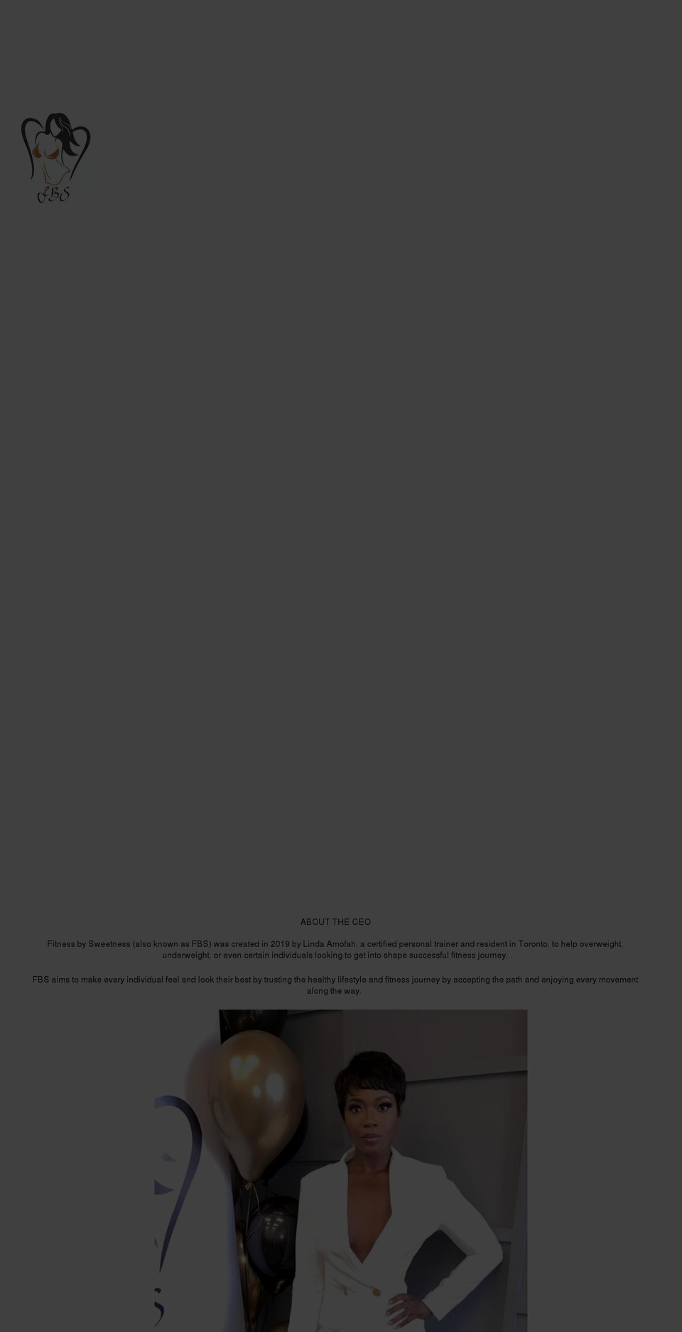 fitnessbysweetness.com shopify website screenshot