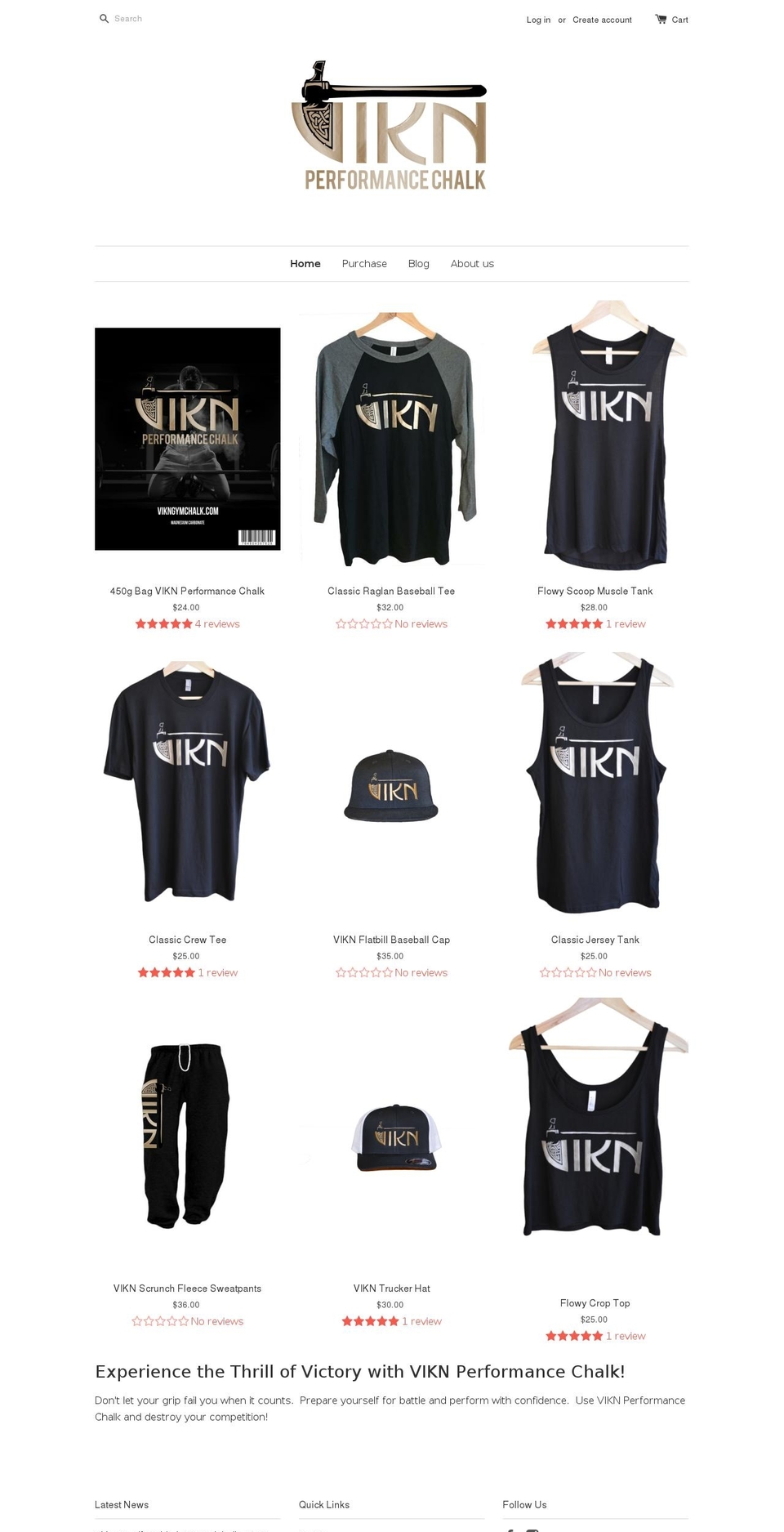 fitnesschalk.com shopify website screenshot