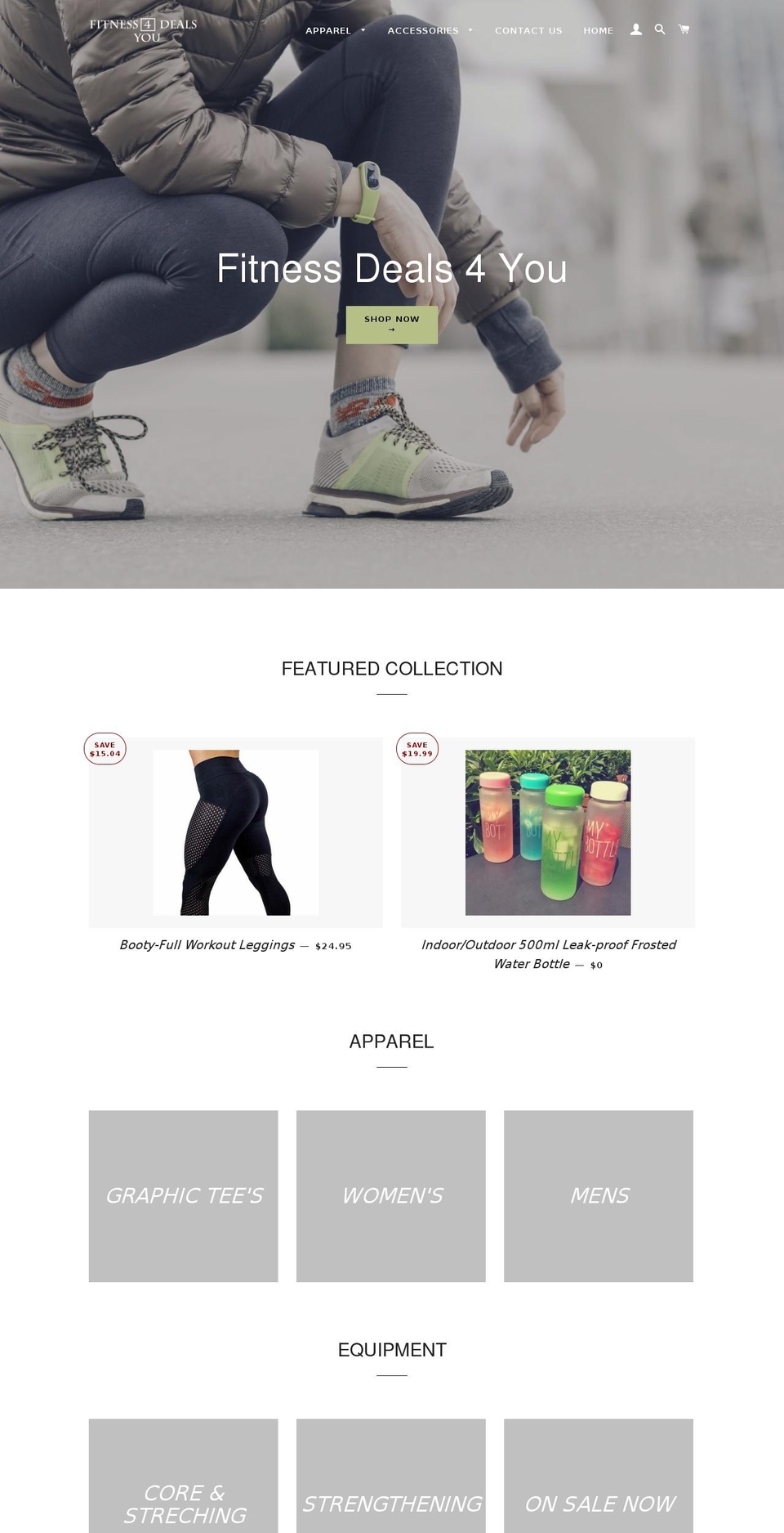 fitnessdeals4you.com — Shopify storefront screenshot
