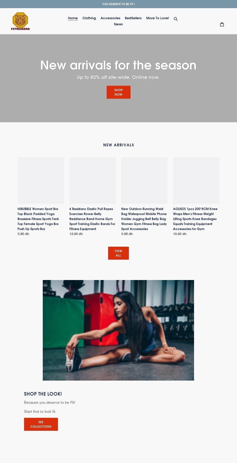 fitnessdro.myshopify.com shopify website screenshot